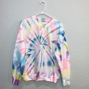 Custom handmade tie dye crewneck
